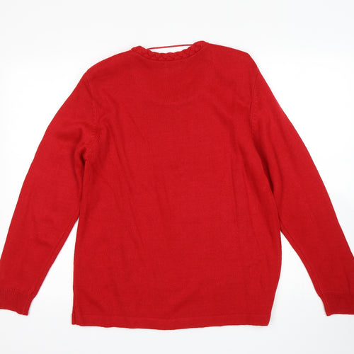 Roman Womens Red   Pullover Jumper Size S