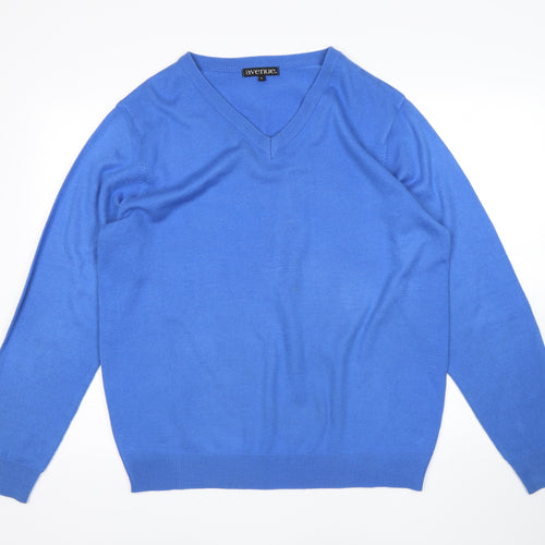 Avenue Mens Blue   Pullover Jumper Size L