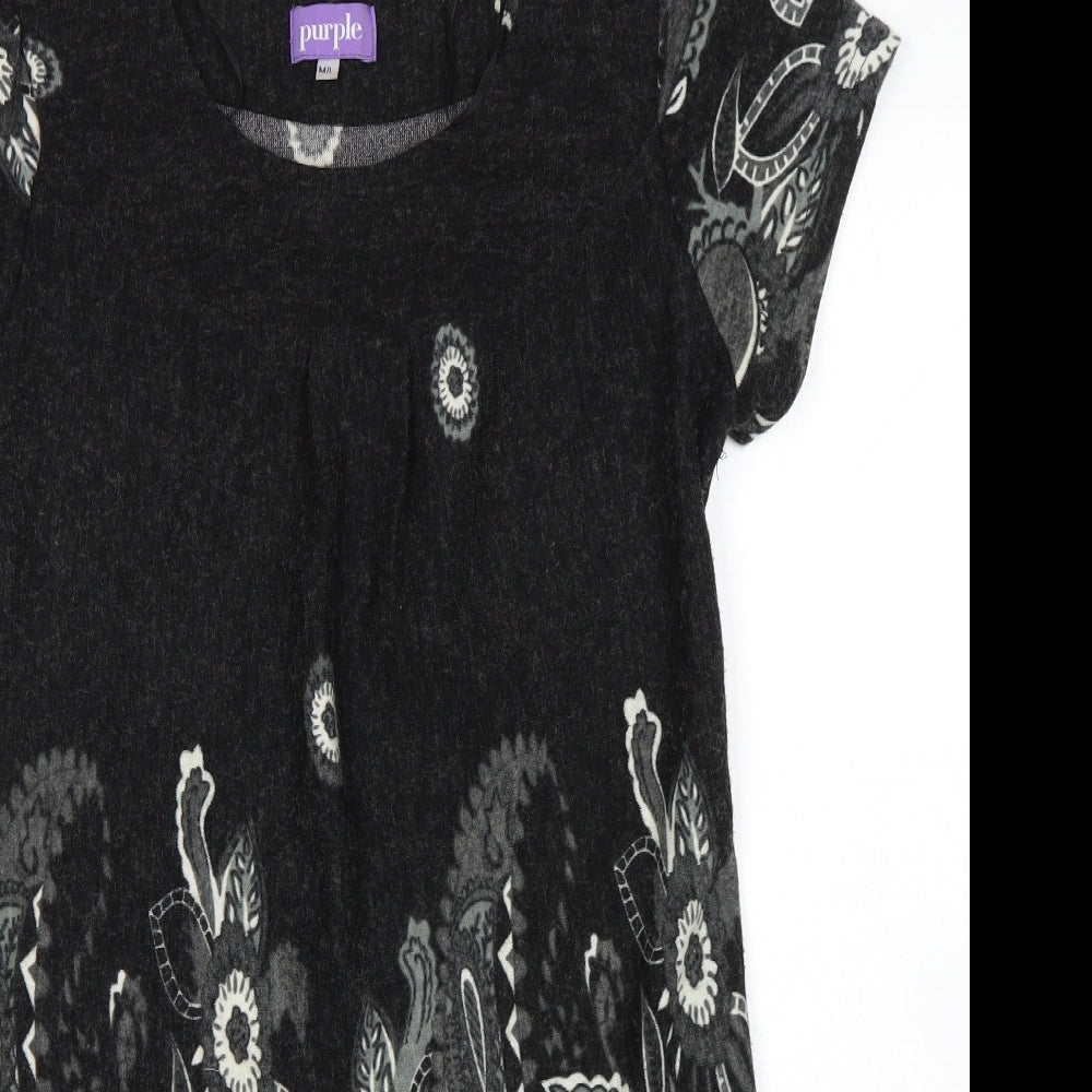 Purple Womens Grey   Jumper Dress  Size M