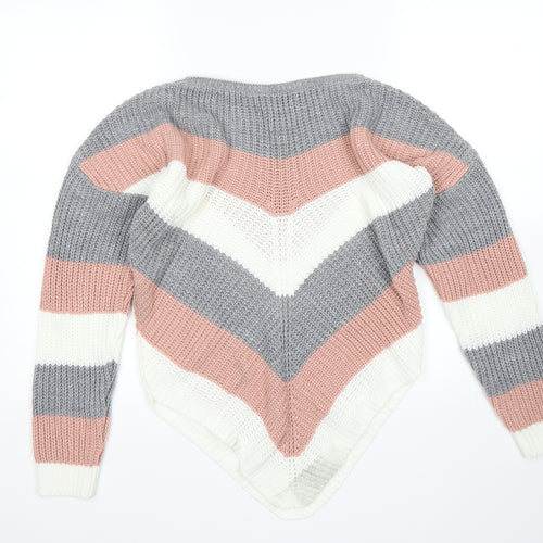 Select Womens Multicoloured Striped  Pullover Jumper Size M