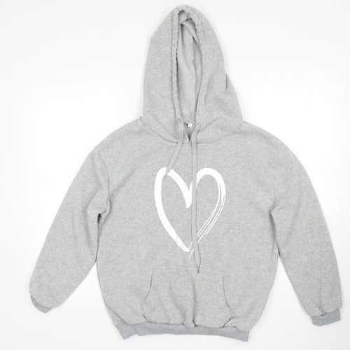 SheIn Womens Grey   Pullover Hoodie Size S