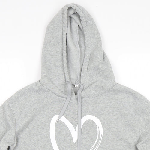 SheIn Womens Grey   Pullover Hoodie Size S