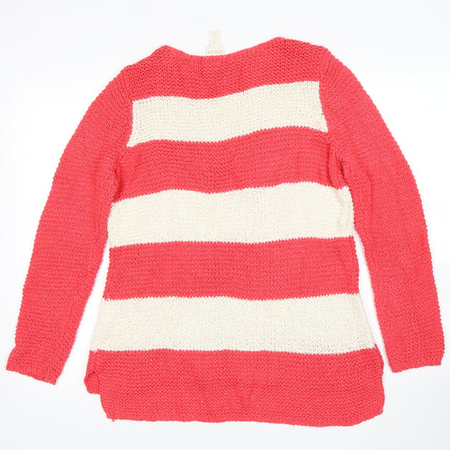 Chicos Womens Multicoloured Striped  Pullover Jumper Size XS