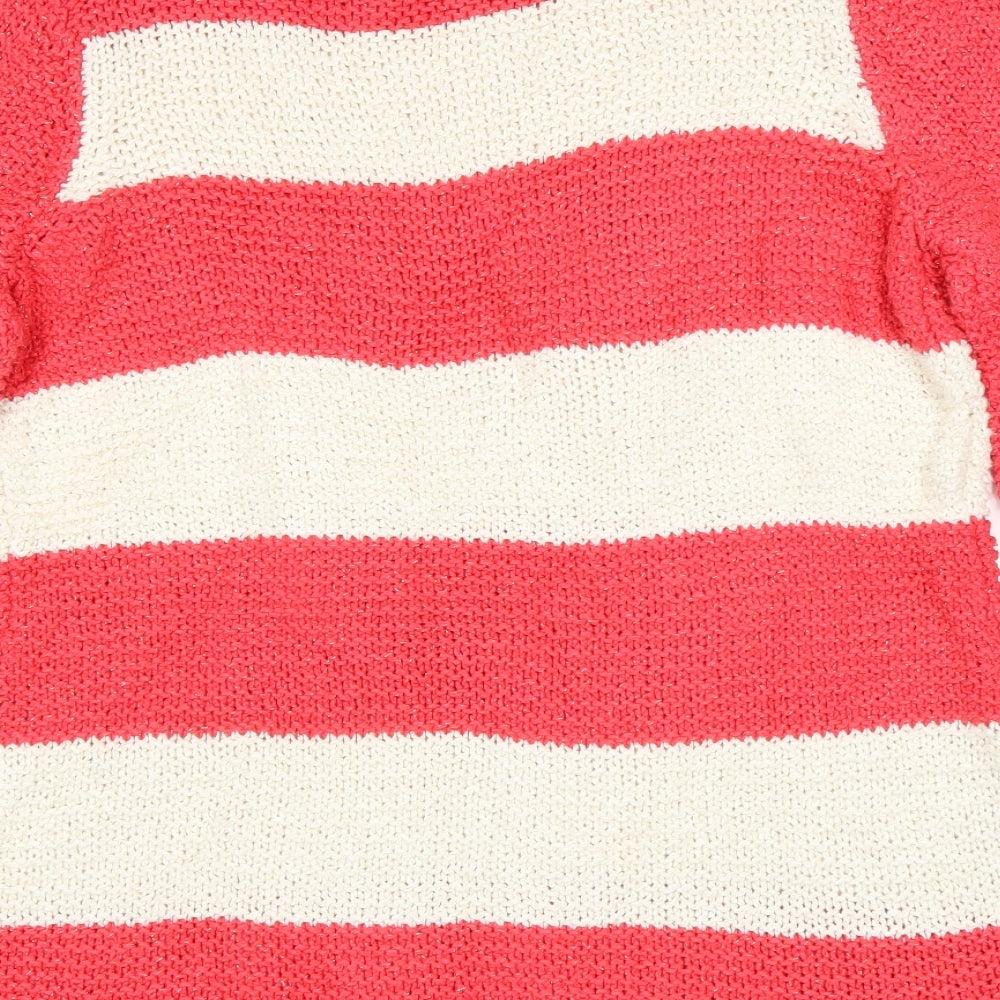 Chicos Womens Multicoloured Striped  Pullover Jumper Size XS