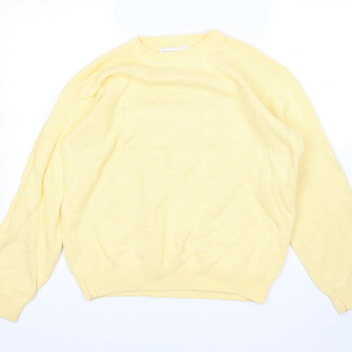 Complimentds Womens Yellow   Pullover Jumper Size L
