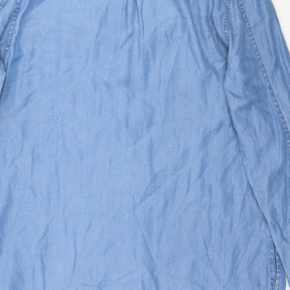 Peacocks Womens Blue  Denim Shirt Dress  Size 20