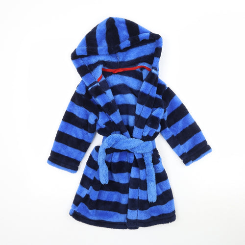 Marks and Spencer Boys Blue Striped   Robe Size 2-3 Years
