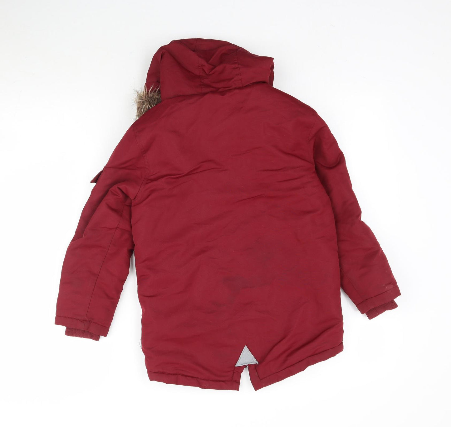 Primark Girls Red   Parka Coat Size 7-8 Years