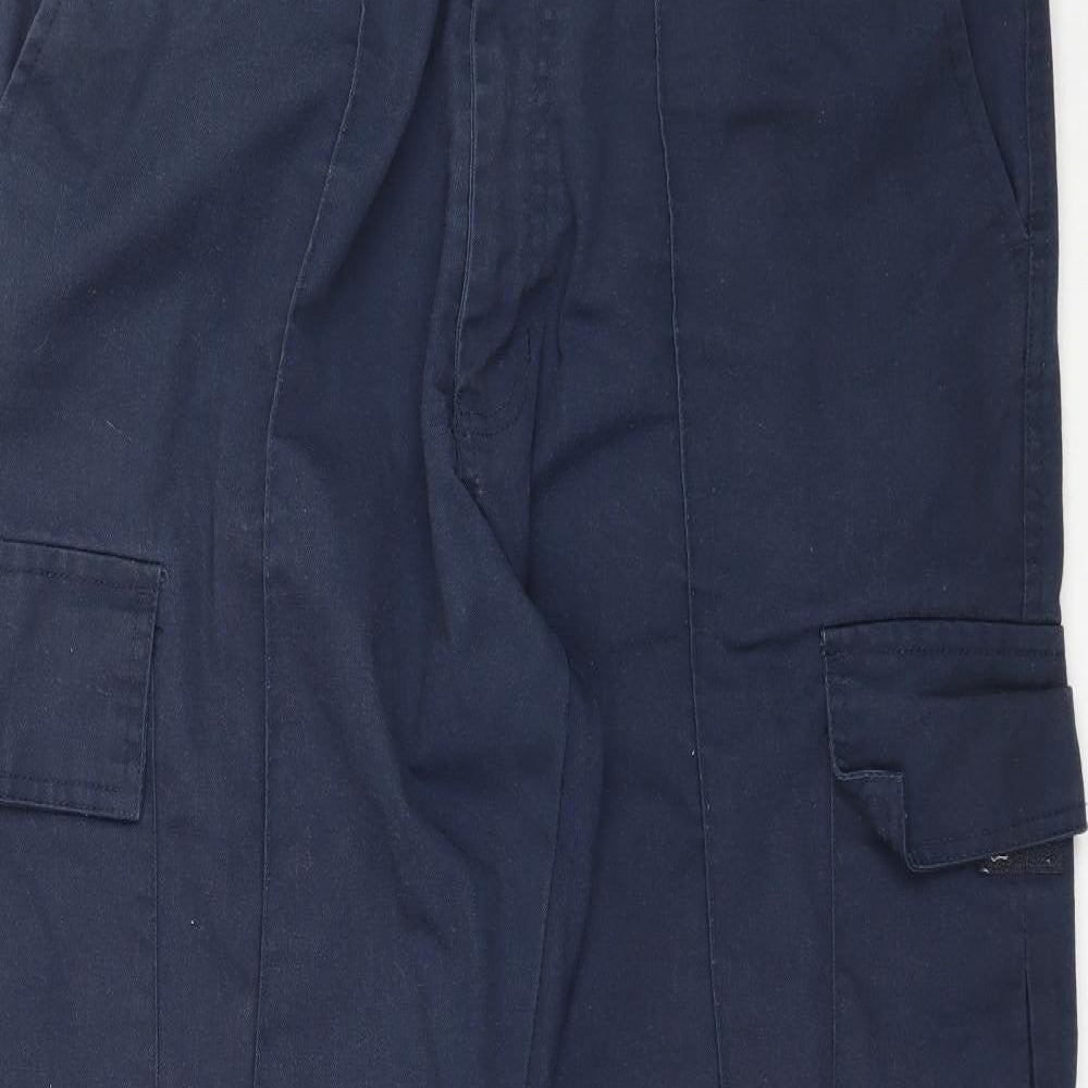 Uneek Mens Blue   Cargo Trousers Size 34 L32 in