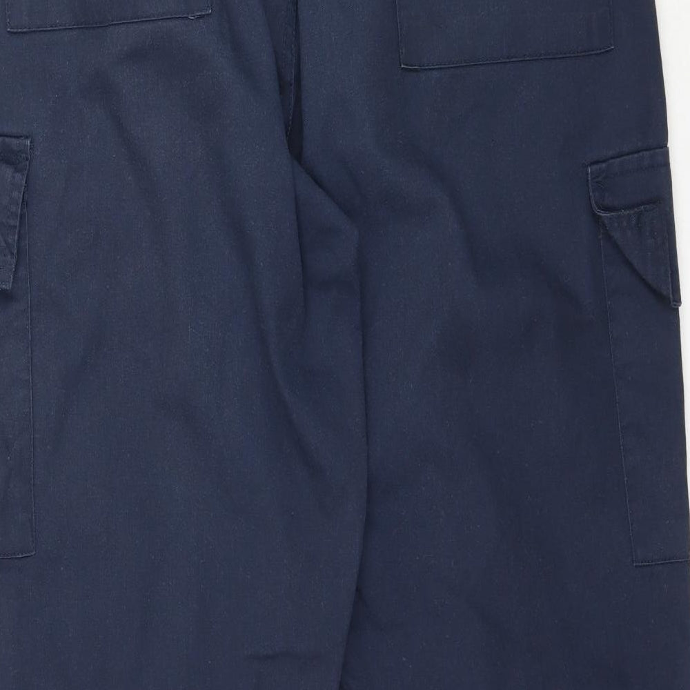 Uneek Mens Blue   Cargo Trousers Size 34 L32 in