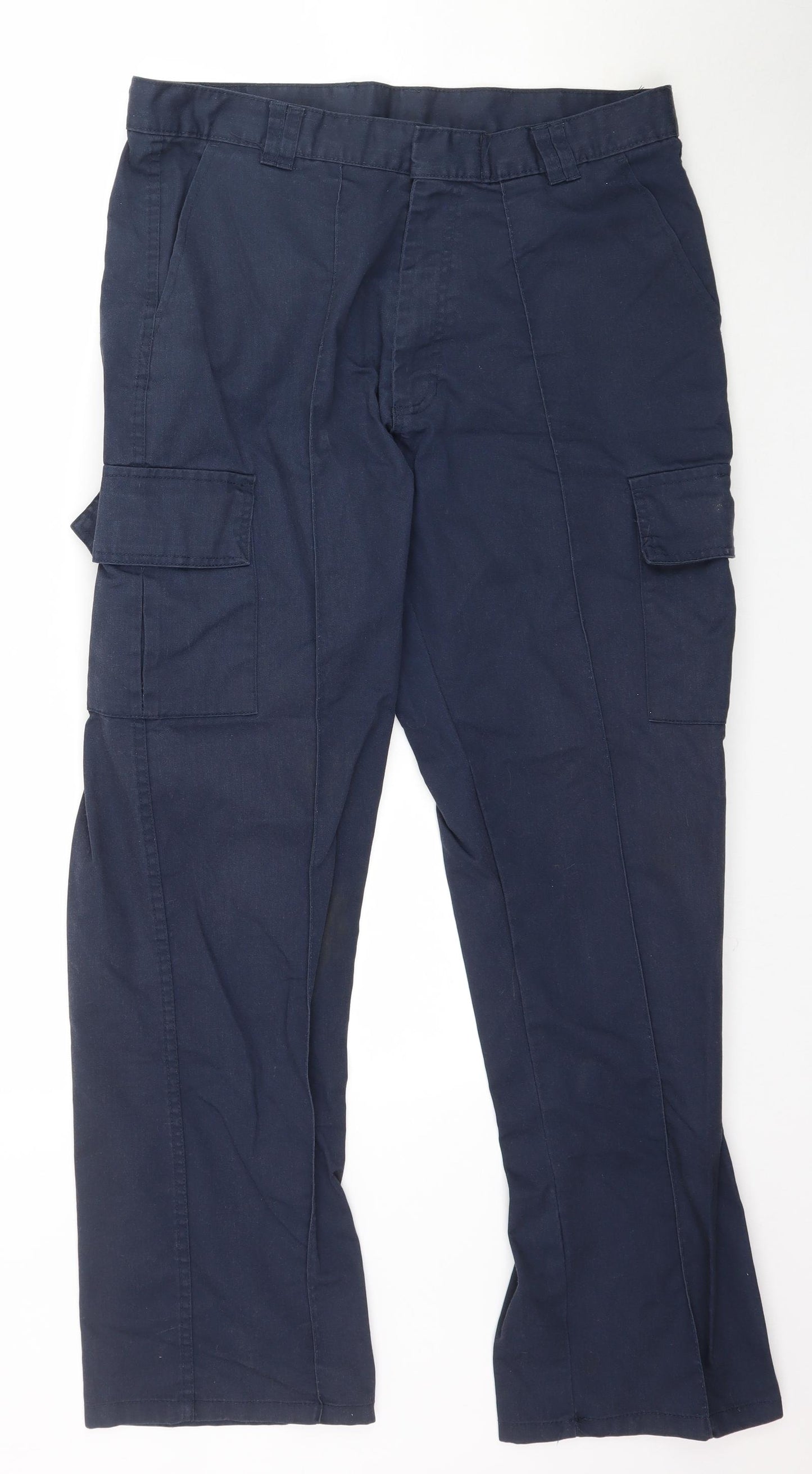 Uneek Mens Blue   Trousers  Size 34 L33 in