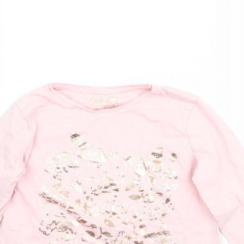 F&F Girls Pink   Basic T-Shirt Size 7-8 Years  - Be brave