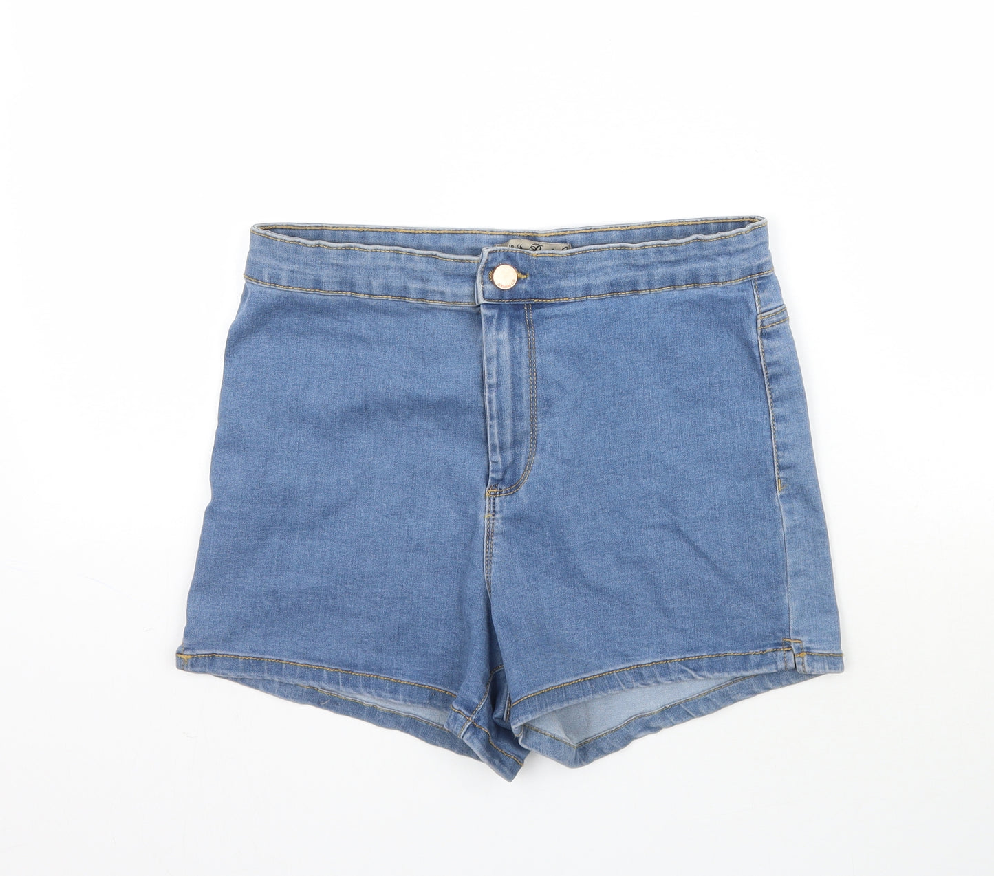 Denim Co. Womens Blue  Denim Hot Pants Shorts Size 14