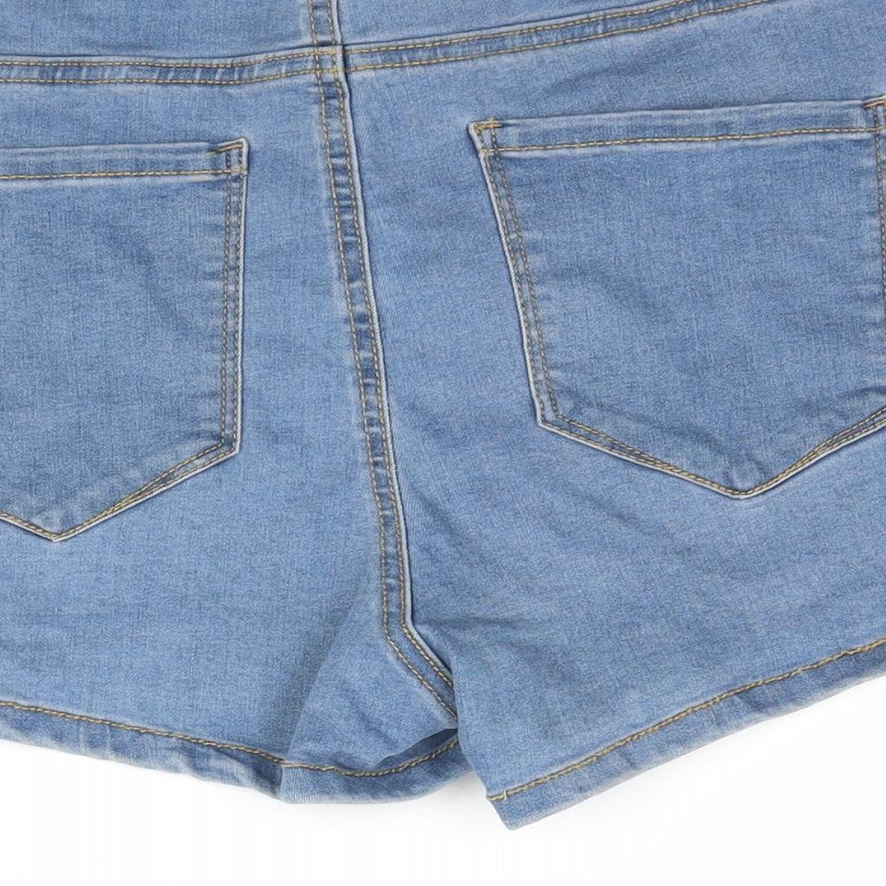 Denim Co. Womens Blue  Denim Hot Pants Shorts Size 14