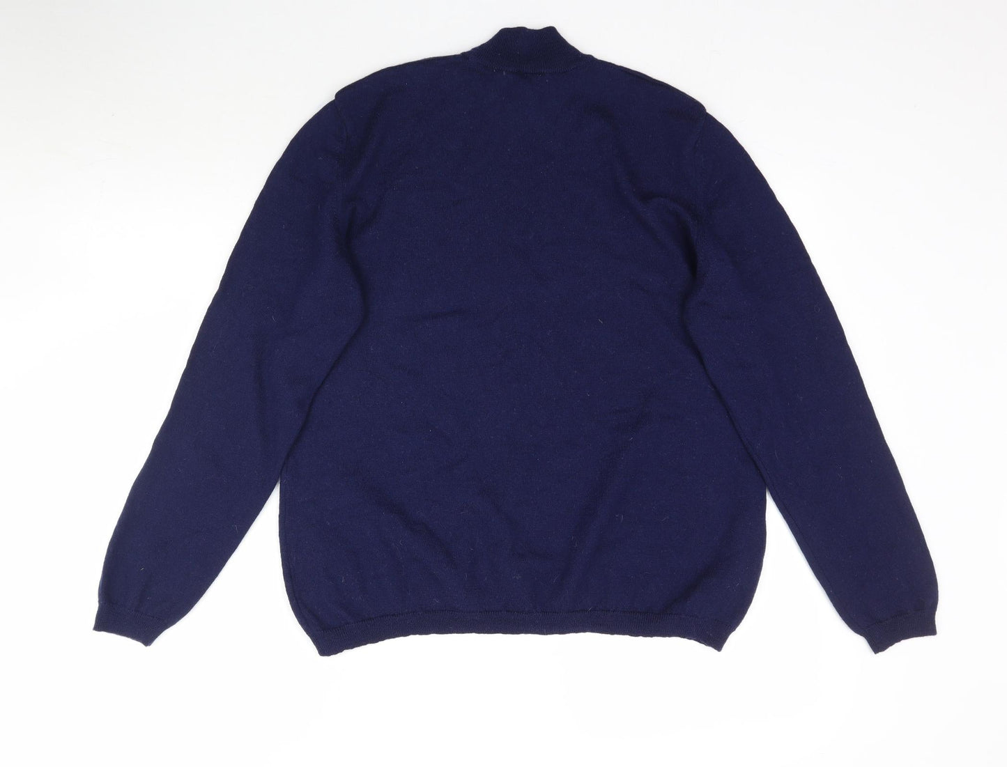 Penn Plain Womens Blue  Knit Pullover Jumper Size L