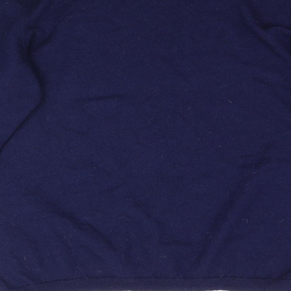 Penn Plain Womens Blue  Knit Pullover Jumper Size L