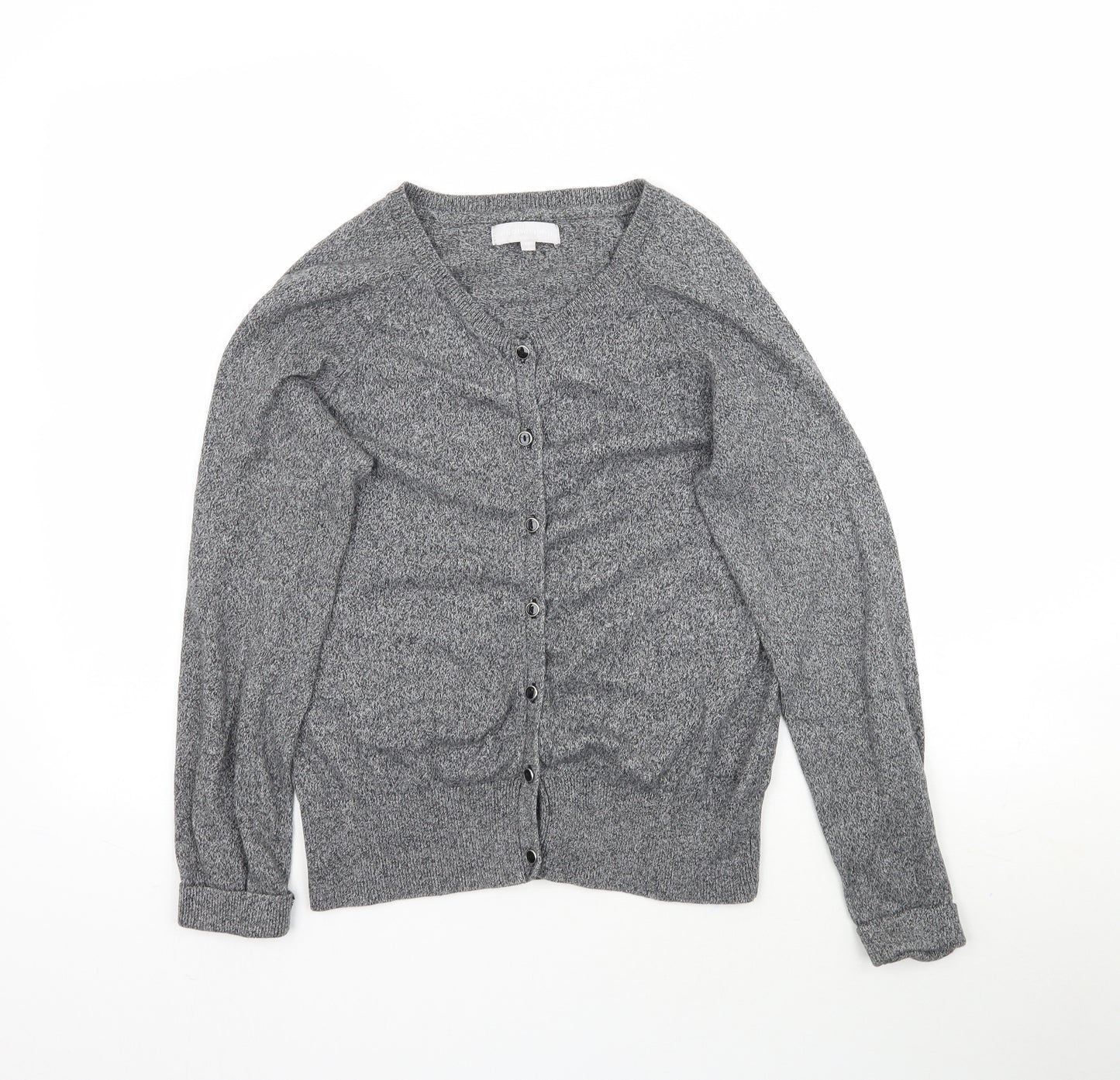 Redherring Womens Grey  Knit Cardigan Jumper Size 12