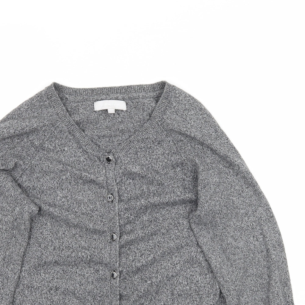 Redherring Womens Grey  Knit Cardigan Jumper Size 12
