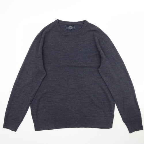 BHS Mens Grey  Knit Pullover Jumper Size L
