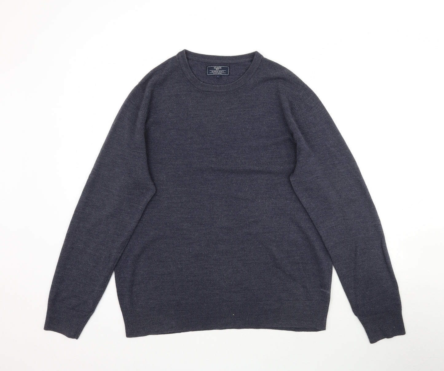 BHS Mens Grey  Knit Pullover Jumper Size L