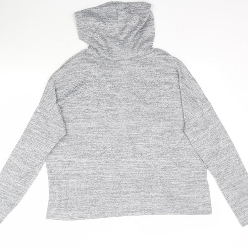 Papaya Womens Grey  Knit Pullover Jumper Size M
