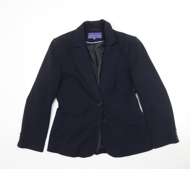 Autonomy Womens Blue Jacket Blazer Size 12