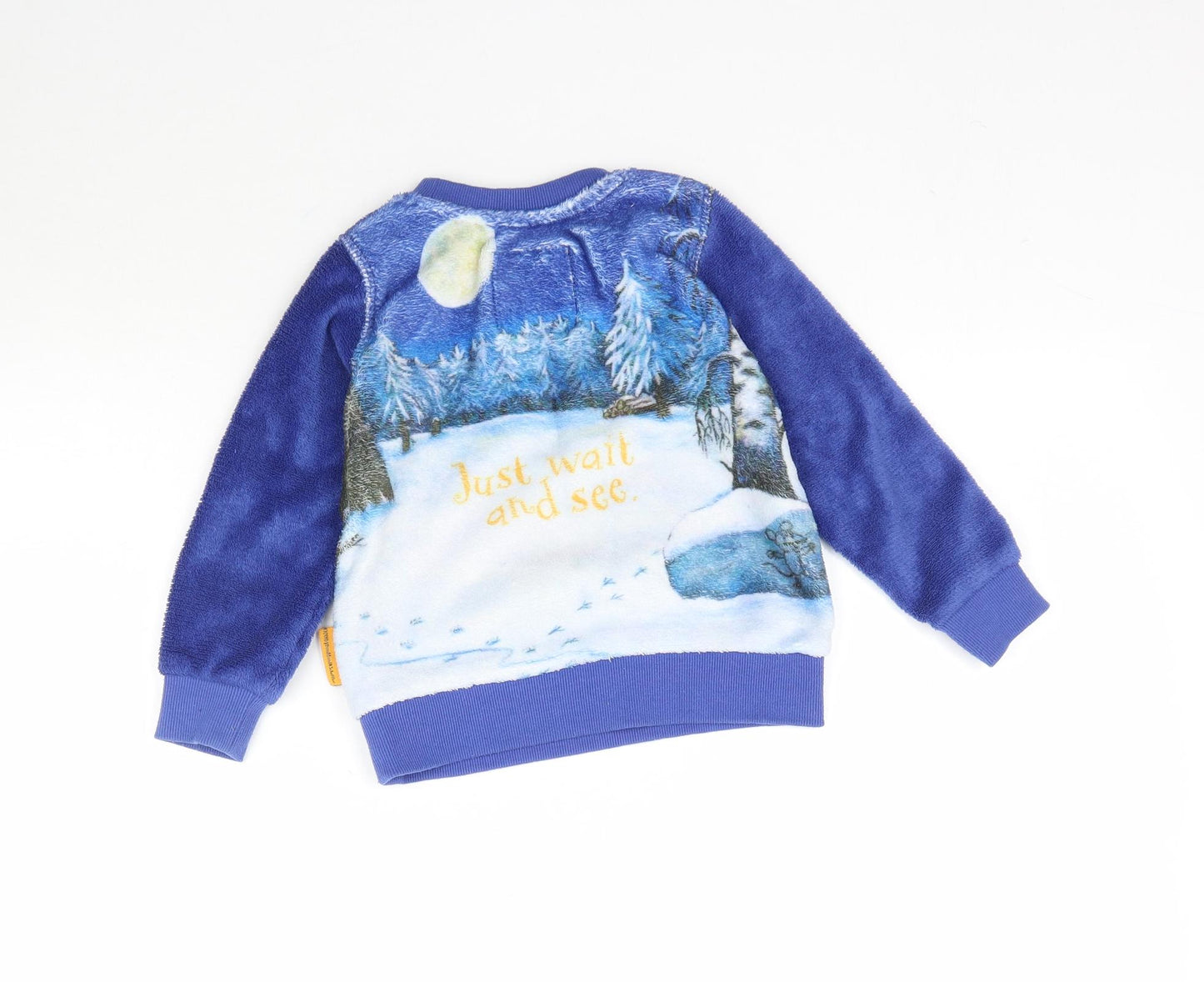 TU Boys Blue    Pyjama Top Size 2-3 Years  - Fluffy Gruffalo