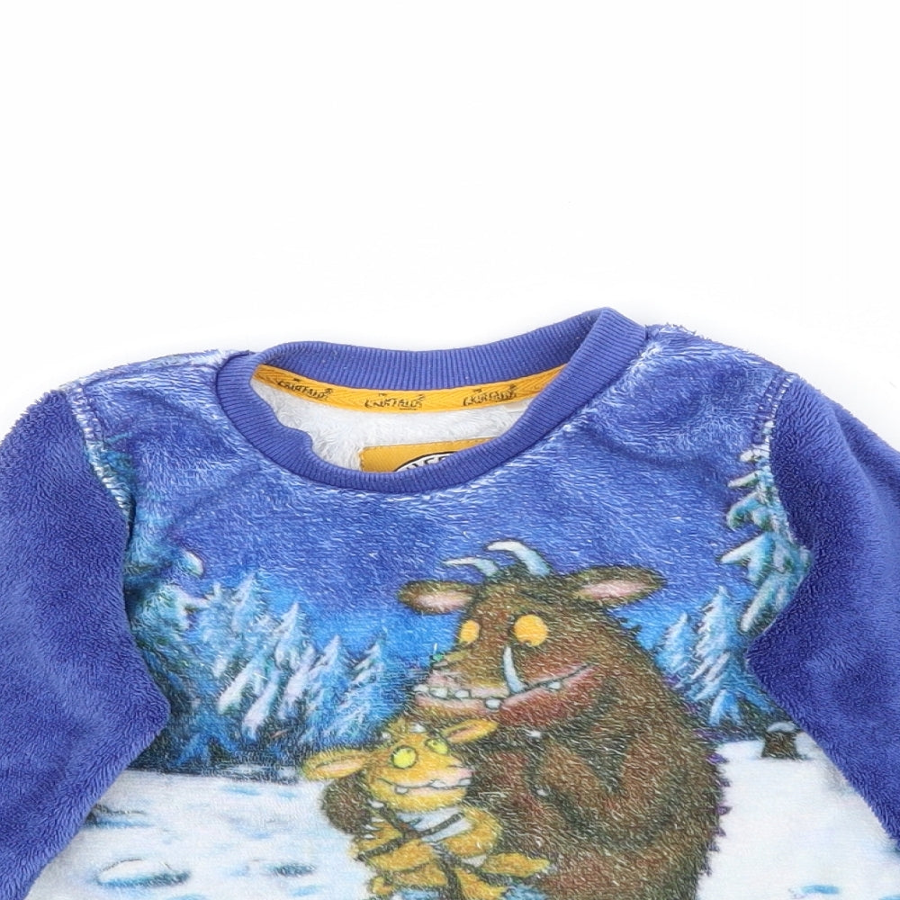 TU Boys Blue    Pyjama Top Size 2-3 Years  - Fluffy Gruffalo