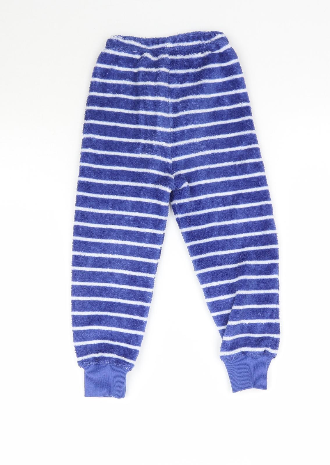 TU Boys Blue Striped   Pyjama Pants Size 2-3 Years  - Fluffy Gruffalo