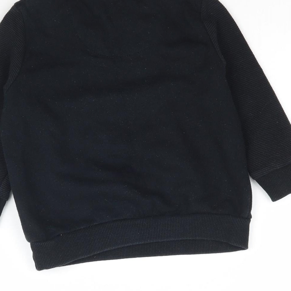 F&F Baby Black   Pullover Jumper Size 12-18 Months  - Super Star Sweatshirt