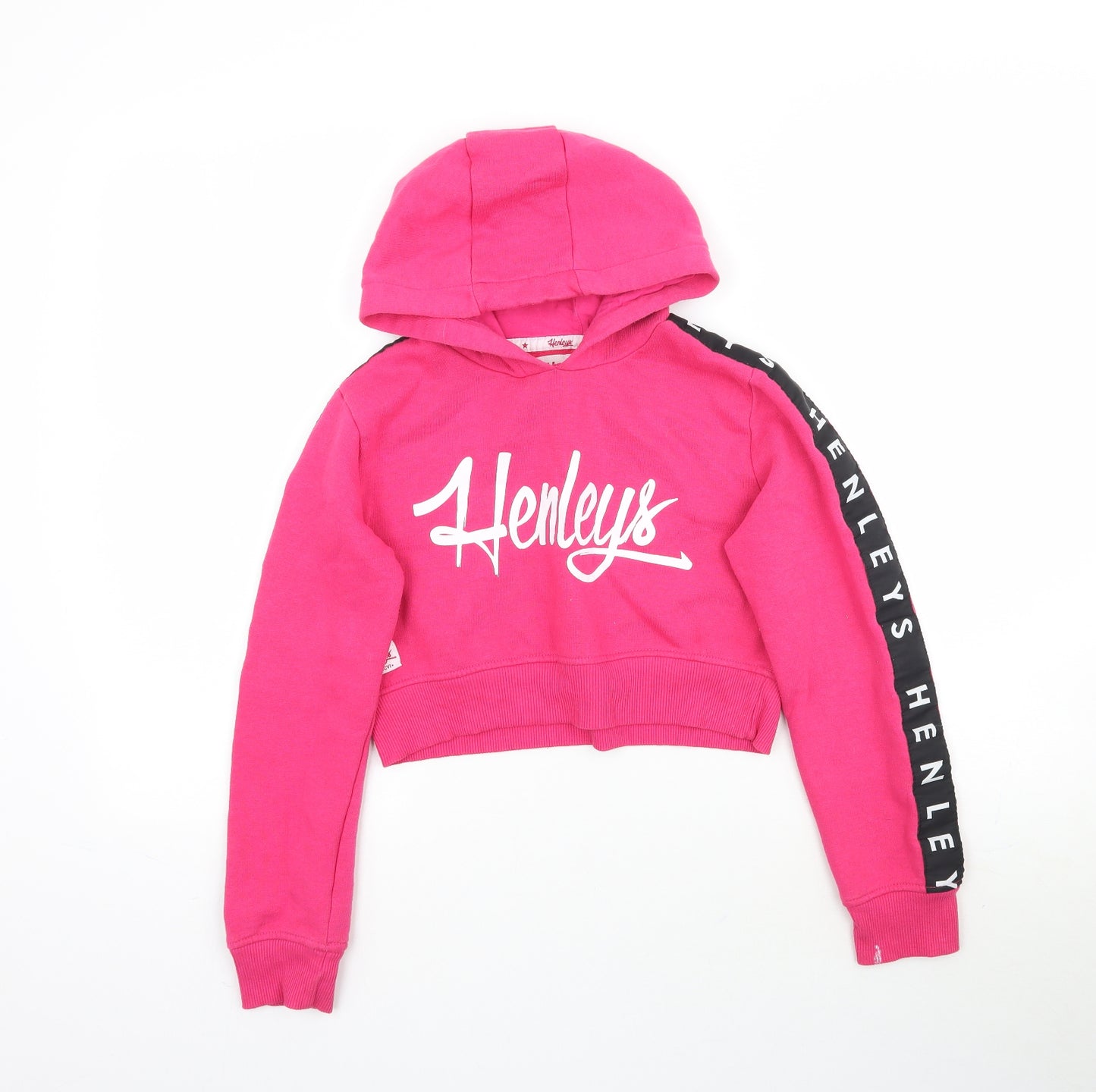 Henley Girls Pink   Pullover Hoodie Size 11-12 Years