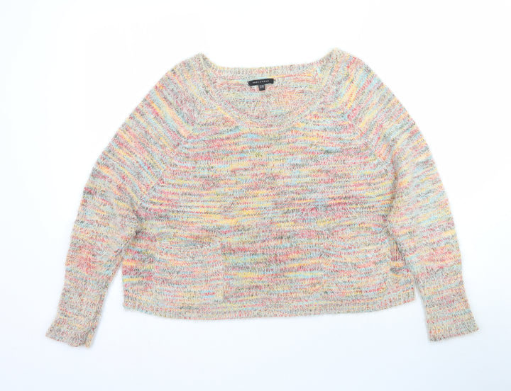 QED London Womens Multicoloured Striped Pullover Jumper Size S
