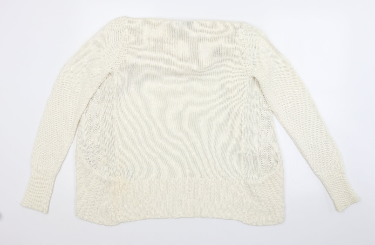 Jane Norman Womens White   Cardigan Jumper Size 14