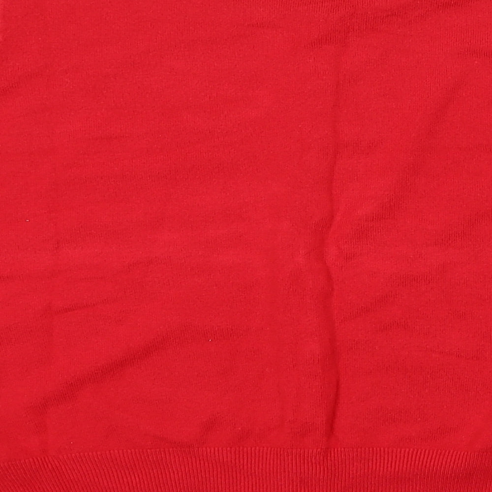 M&S Womens Red   Cardigan Jumper Size 18