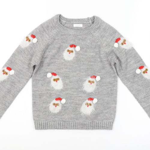 NEXT Boys Grey   Pullover Jumper Size 6 Years  - CHRISTMAS