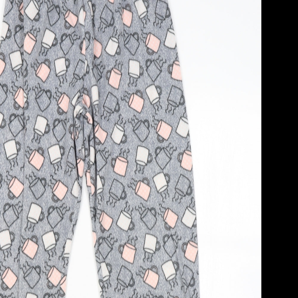 LOVE TO LOUNGE Womens Grey Geometric   Pyjama Pants Size 6