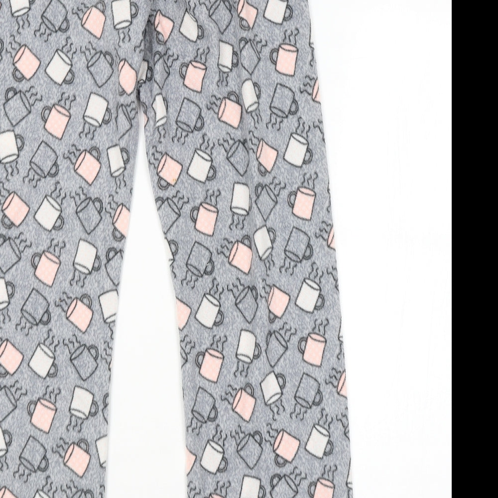 LOVE TO LOUNGE Womens Grey Geometric   Pyjama Pants Size 6