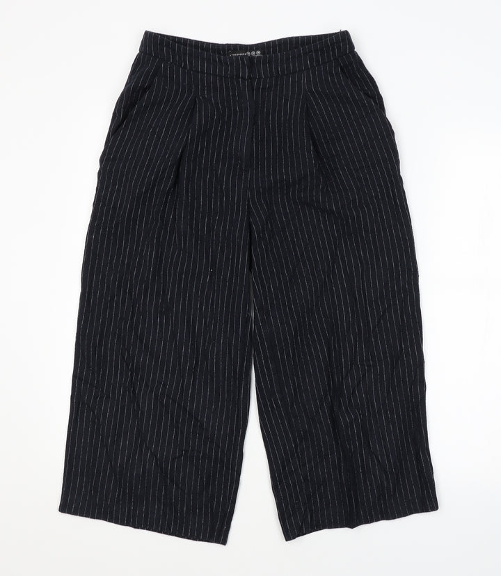 Atmosphere Womens Blue Striped  Trousers  Size 10 L20 in