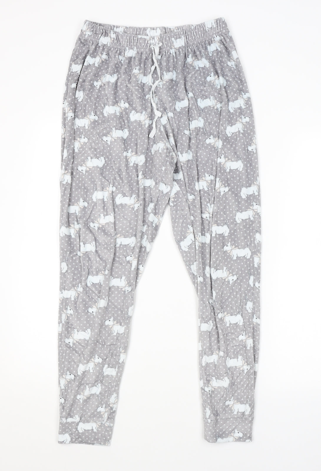 TU Womens Grey Animal Print   Pyjama Pants Size 12