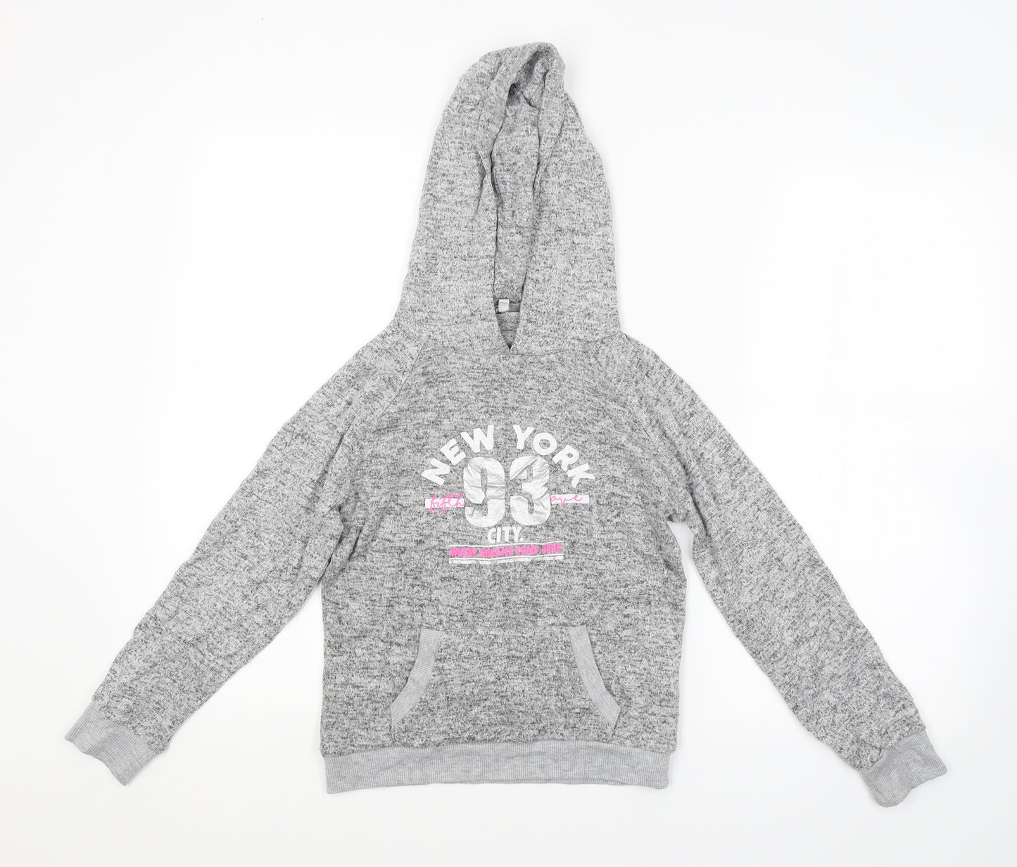 MISS E-VIE Girls Grey   Pullover Hoodie Size 9-10 Years