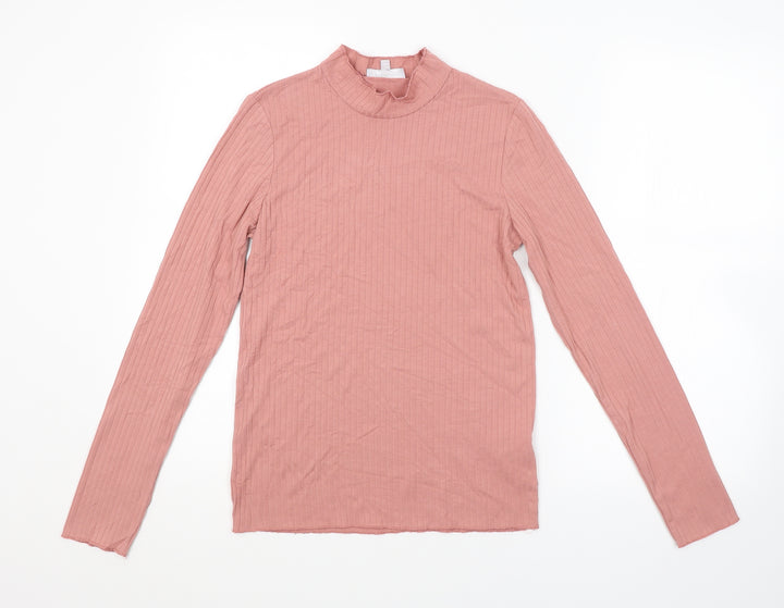 Red Herring Womens Pink Striped  Pullover Jumper Size 8