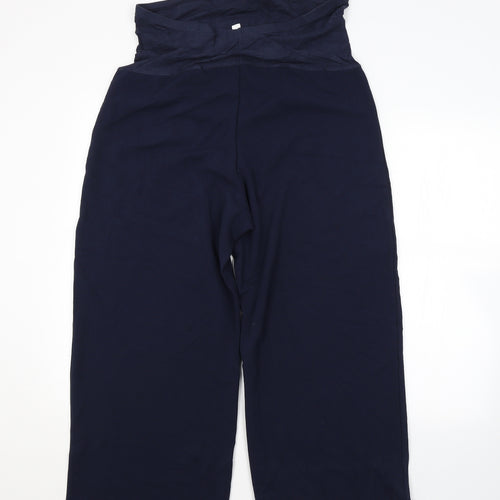 H&M Womens Blue   Trousers  Size L L26 in - MATERNITY