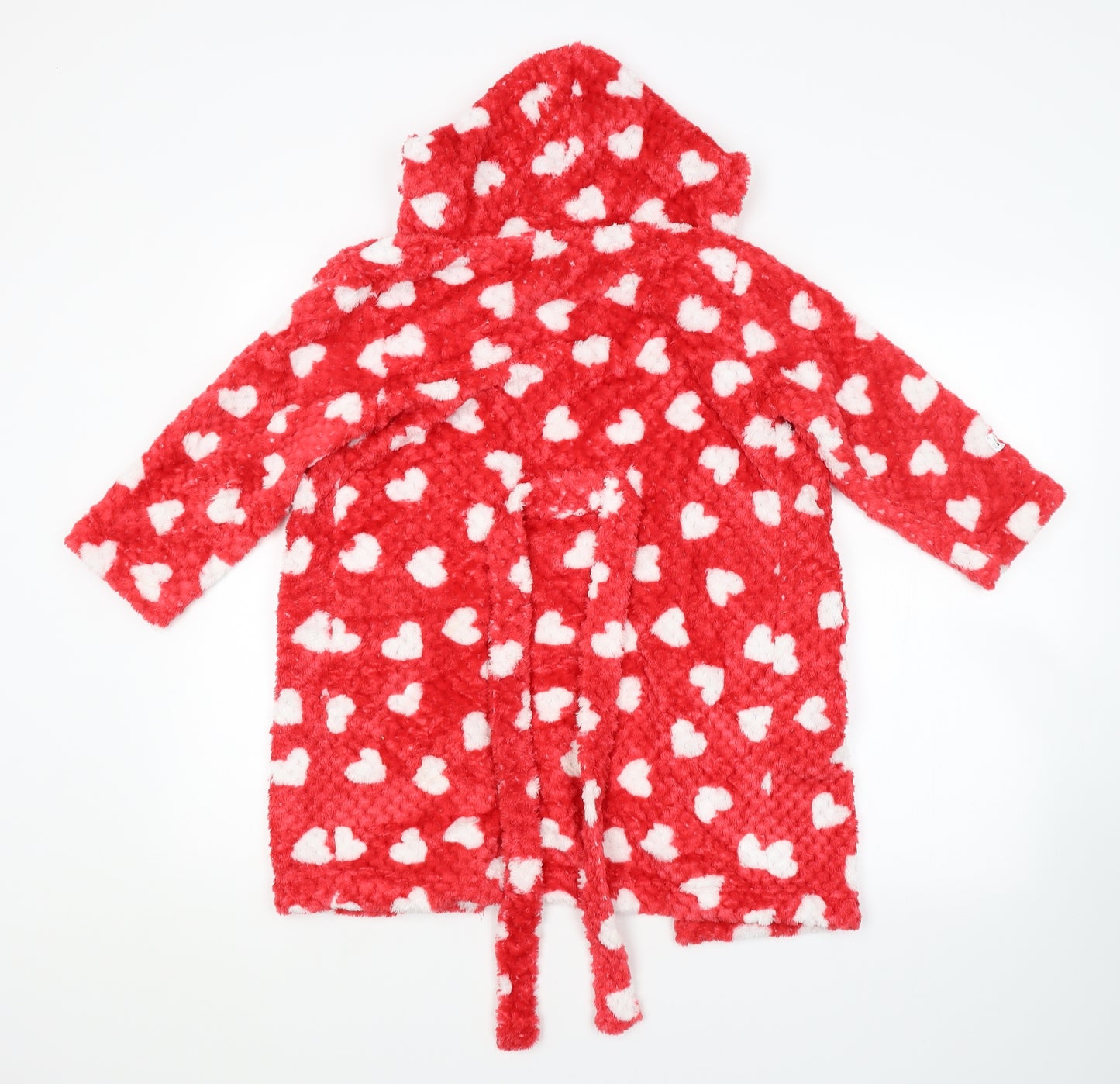 John Lewis Girls Red Spotted   Robe Size 6 Years