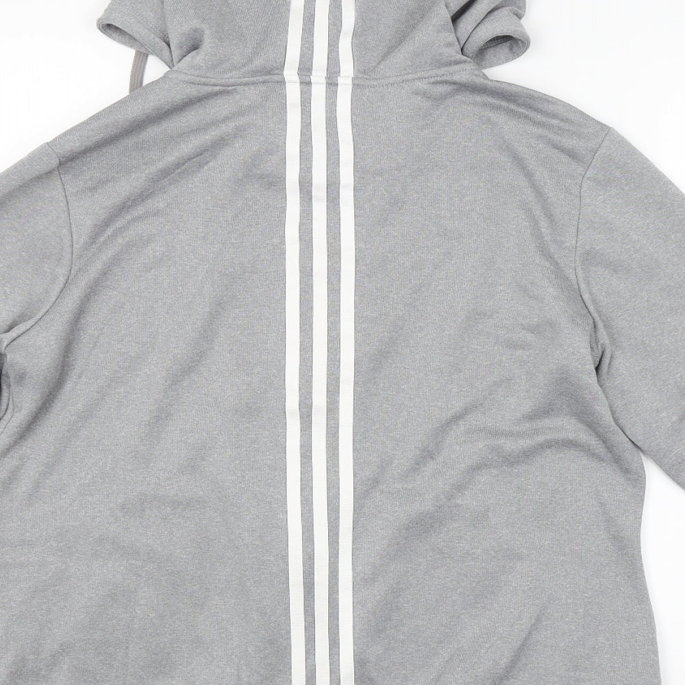 adidas Womens Grey   Full Zip Hoodie Size 16
