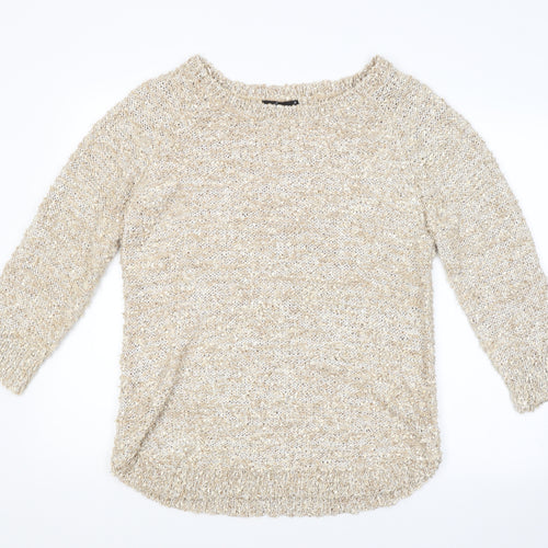 BM Womens Gold   Pullover Jumper Size M