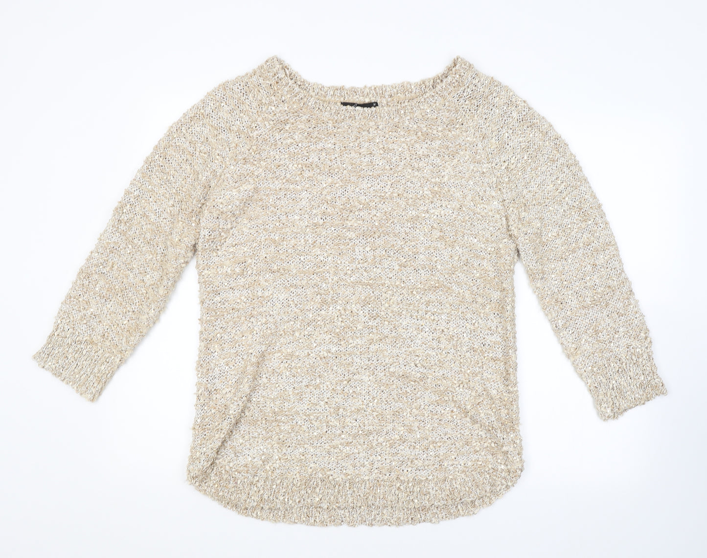 BM Womens Gold   Pullover Jumper Size M