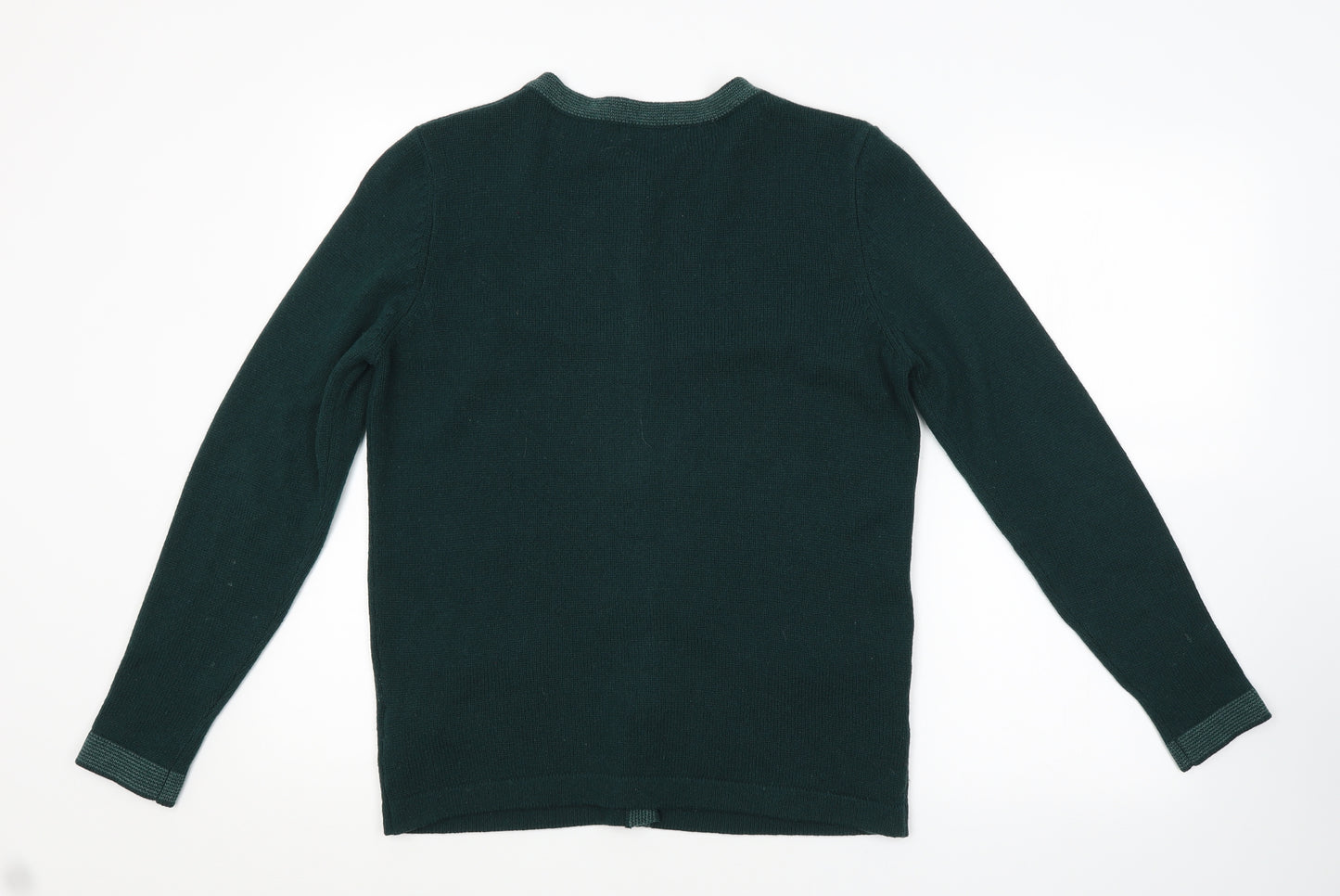 M&S Womens Green   Cardigan Jumper Size 10