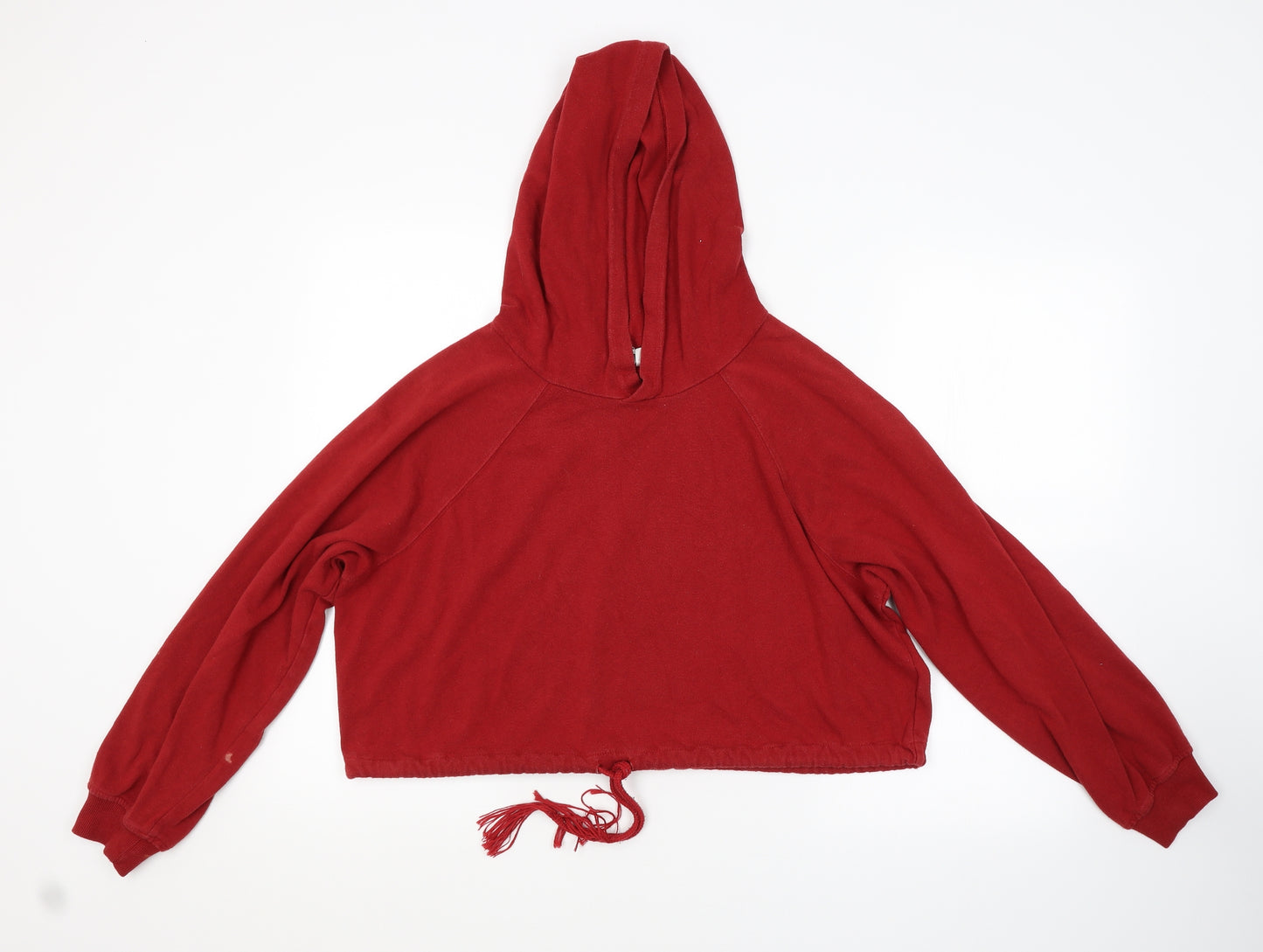 H&M Womens Red   Pullover Hoodie Size S