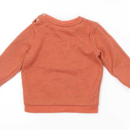 F&F Baby Orange   Pullover Jumper Size 9-12 Months