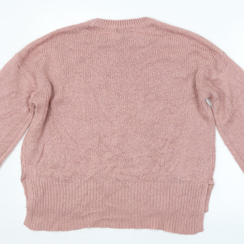 New Look Womens Pink   Pullover Jumper Size L